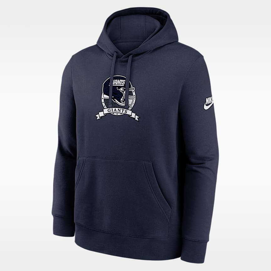 New York Giants Club Men's Nike NFL Pullover Hoodie. Nike.com